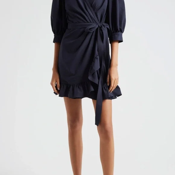 Cinq à Sept Navy Mini Dress - Picture 3 of 6